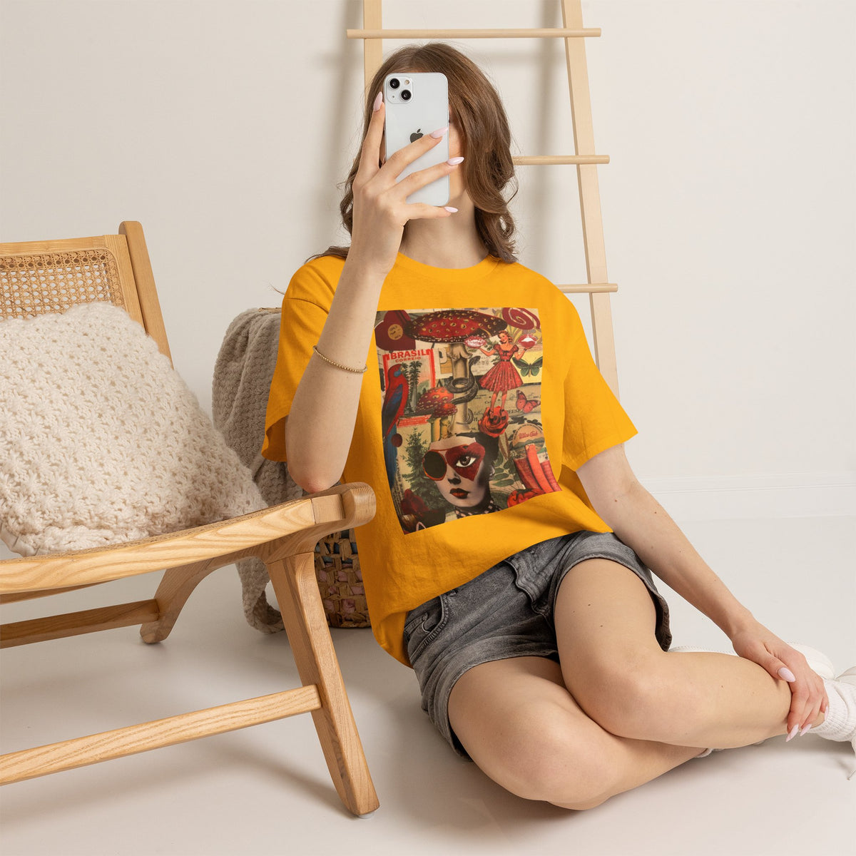 "Girls" on a Weighted Unisex Tee