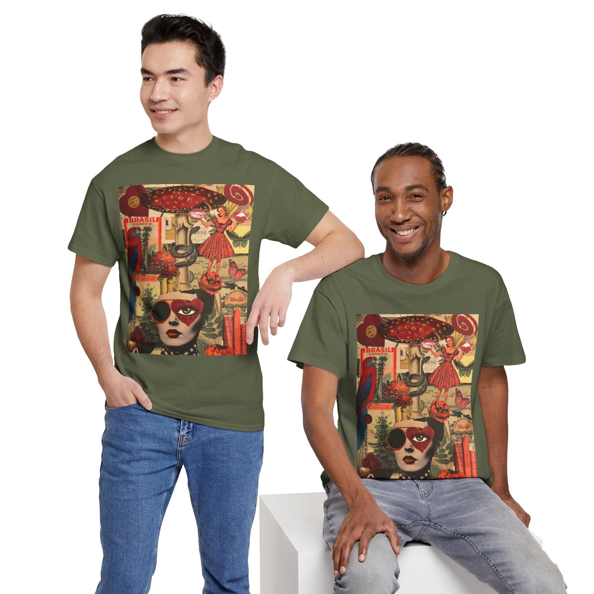 "Girls" on a Weighted Unisex Tee