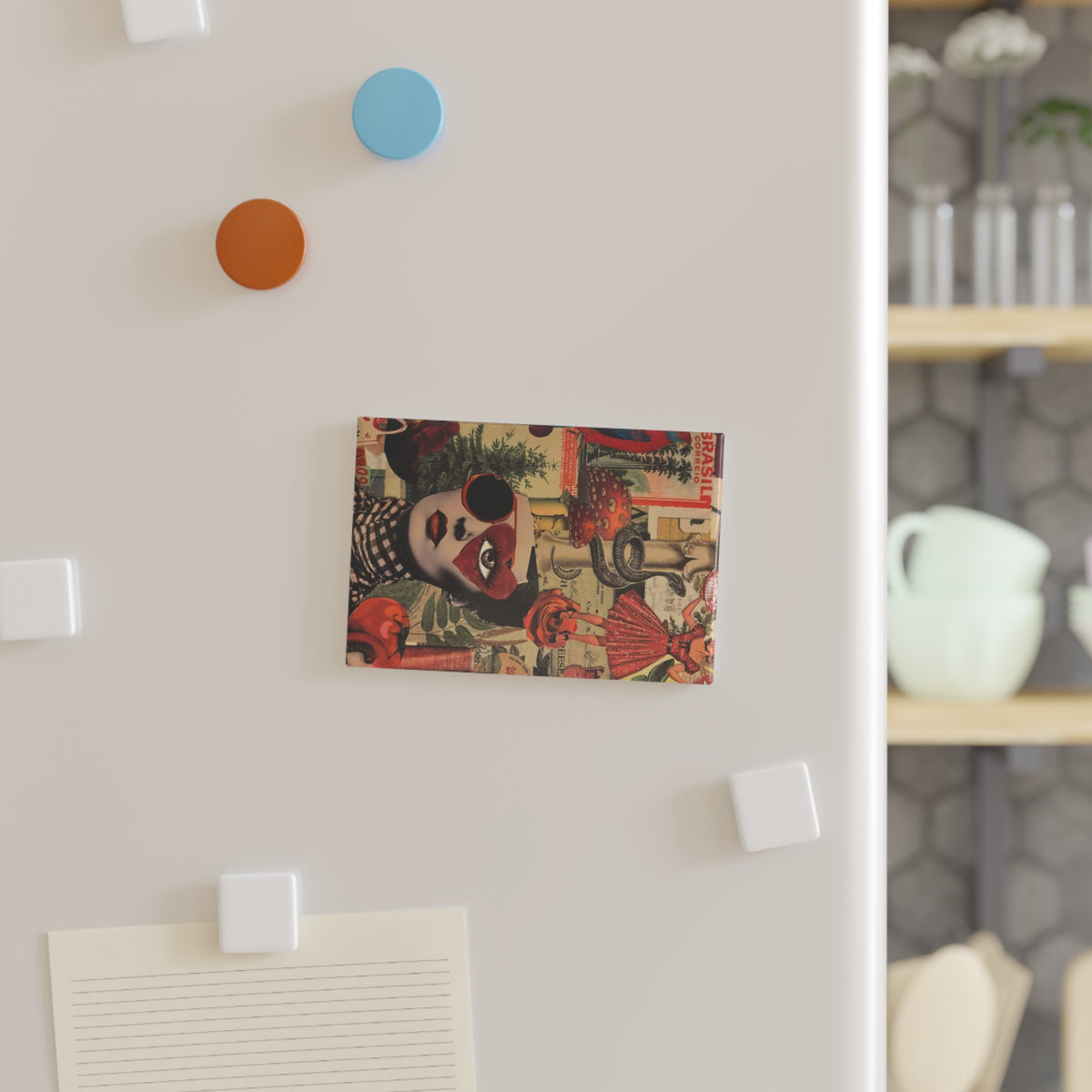 "Girls" on a Flat Magnet